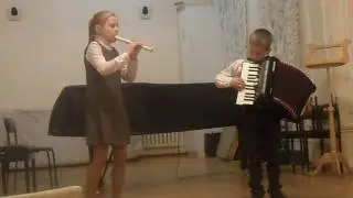 Играют Глаша и Фаддей Беляевы