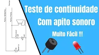 Teste de continuidade sonoro caseiro fácil de fazer