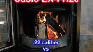 Casio EX-FH20 slow motion #4: Rifle vs. items
