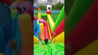 Enjoy everything in Mario Inflatable Park #inflatable #supermario #slide #funny