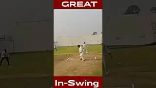 What an inswing bowl #cricket #cricketmatch #cricketshorts