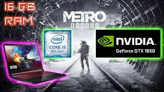METRO EXODUS  GAME TEST GTX 1650  16GB RAM 500 SSD ACER NITRO 5 LAPTOP