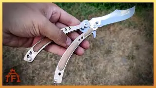 How to make a butterfly knife. Knife making. DIY