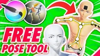 Easy Magic Poser Tool for Gesture and Anatomy drawings | Krita & Photoshop Beginner Tutorial Guide