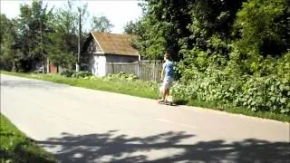 Мотосамокат с мотором от бензопилы (новое видео)