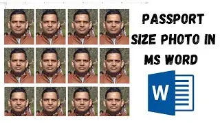 How to Make Passport Size Photo in Microsoft Word | Passport Size photo in Word | Passport Photo