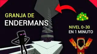 Cómo Hacer la GRANJA de ENDERMANS Más FÁCIL y EFICIENTE | Minecraft 1.19