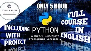 01 comand line in python| Introduction |full course in python in ENGLISH