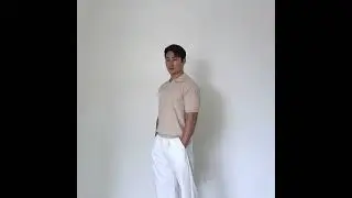 프리미엄 머슬핏 부클 반팔 카라 니트 (6 color)
