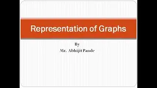 Representation of Graph