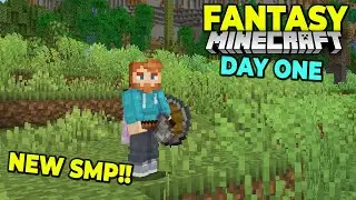 NEW SMP HYPE Day 1 fresh start - Fantasy Minecraft Modded SMP Survival!