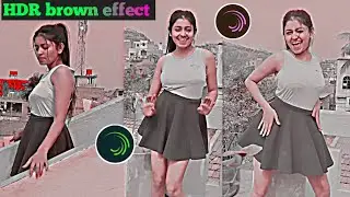 HDR brown effect in video editing using the Alight Motion app