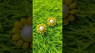 ಹೆಸರು ಬೇಳೆ ಕಿವಿಯೋಲೆ 😱 #shorts #trending #diy #craft #earrings #diyjewelery #kannada