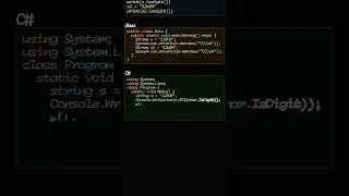 Check if String Contains Only Digits in 6 Languages | Programming Comparison 
