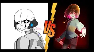 Jetstream Sans vs Chara by @_Beginner_-Marx5019-