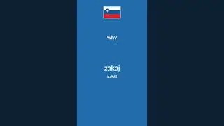Basic Slovenian Question Words