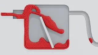 Particle Simulation #51 : Move Like Fluid Simulation