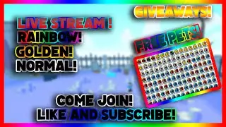 🔴LIVE🔴❄⛄HUGE CHRISTMAS EVENT⛄❄ NEW GOLDEN MYTHICAL PET GIVEAWAYS In Pet Simulator X!