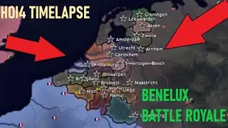 BALKANIZED BENELUX BATTLE ROYALE [HOI4 Timelapse]