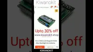 16×2 (1602) LCD Keypad Shield kiwanokit 
