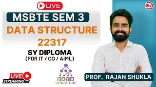 MSBTE SEM 3 - DATA STRUCTURES | LIVE | DSU-22317 | SY DIPLOMA