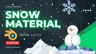 How to make procedural snow in Blender | Snow Material in Blender`s Shader Editor | Blender Tutorial