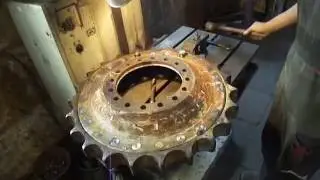Bulldozer Wheel Repair