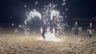 AZERBAIJAN FIRE SHOW \ BEST SHOW 1 BAKU PERFORMANCE IN SEABREEZE