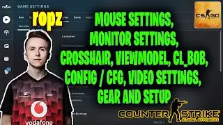 ropz CSGO Settings, Monitor Settings, Crosshair, Viewmodel, Gear and Settings 2021