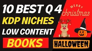 10 Best Q4 KDP No Content and Low Content Niches - High Selling Q4 Amazon KDP Niches