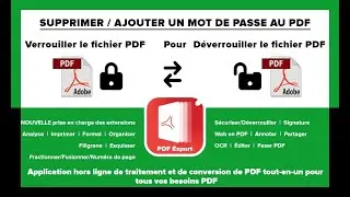 Comment déverrouiller et verrouiller des fichiers PDF avec l'application d'exportation PDF