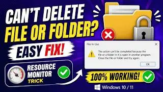 Solved: The Action Can't Be Completed Because the Folder or a File in It Is Open in Another Program.