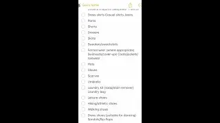 iPhone tricks 173 - Return to Travel! How to convert  a  Packing-list to an iPhone checklist?