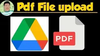 How to upload pdf file in google drive folder and share it with others