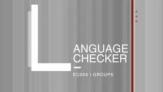 Language Checker