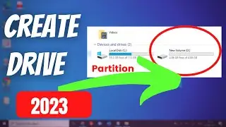 How to Create Partition in Windows 11 & Windows 10 | Create New Drive (2023)