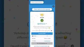 Giveaway winner for last week Friday video!