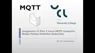 Ass55 Part 3 MQTT mosquitto Broker  and python Publisher and Subscriber