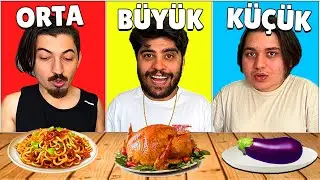 BÜYÜK, ORTA veya KÜÇÜK YEMEK YARIŞMASI! 😱