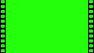 film strip frame green screen  effect