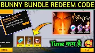 Free Fire Bunny Bundle Redeem Code Today | 26 April Redeem Code | Today Redeem Code | Bunny Bundle
