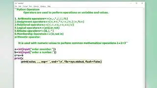 Python Operator #