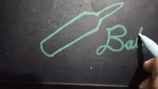 Alphabet B is for Bat| how to write Bat in cursive pattern| How to draw a Bat