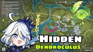 hidden dendroculus in sumeru city | GENSHIN IMPACT @chellan_vlogs