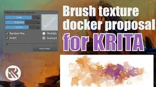 Brush Texture Docker proposal for the Krita team