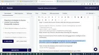 PostgreSQL Offline migration to Aurora postgresql cluster using backup and restore