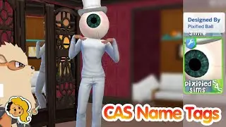 Sims 4 : How to create a Cas name Tag  FAST and EASY!