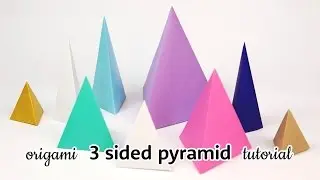 Origami Stacking Pyramid Tutorial - DIY - Paper Kawaii