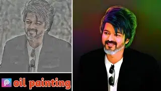 PicsArt Digital oil paint effect Photo editing tutorial || PicsArt New style photo editing 2023