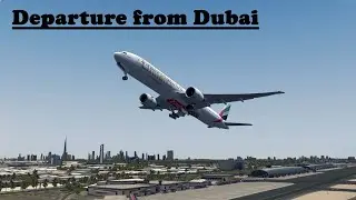 [P3D] Emirates 777-300ER | Departure from Dubai